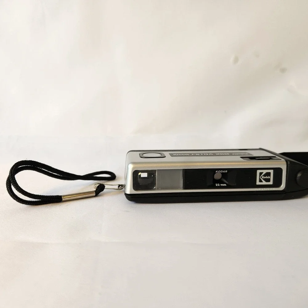 Vintage Kodak Ektra 200 110mm Film Pocket Camera Germany Retro 1980s Tech Style